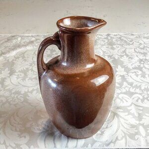Vintage Frankoma Pottery 8 Brown Jug Pitcher